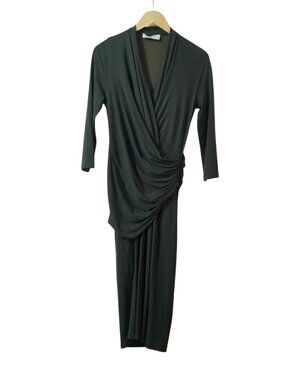 M.M. LaFleur Green Faux Wrap Dress – Medium